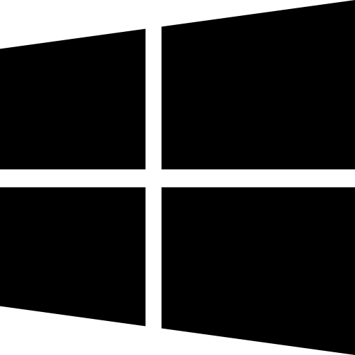 Logo en Noir et Blanc de Windows