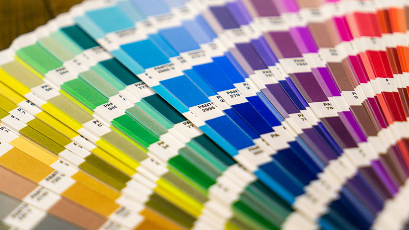 éventail de couleur de Pantone - personnalisation des factures